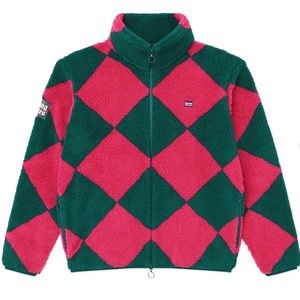 Rowing Blazers HARLEQUIN DEEP-PILE SHERPA "JOCKEY" FLEECE
